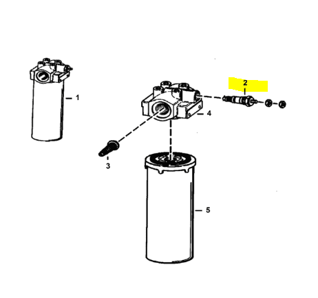 Senzor filtru hidraulic miniincarcator Bobcat 553